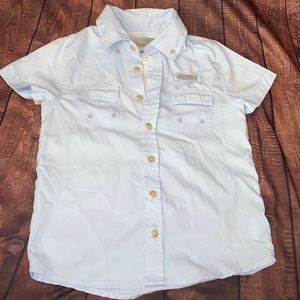 Periwinkle blue fishing shirt
